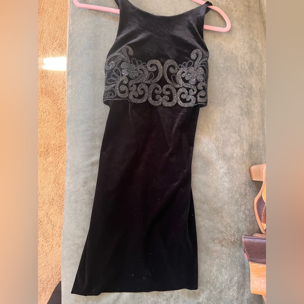 Vintage 90s Velvet Dress